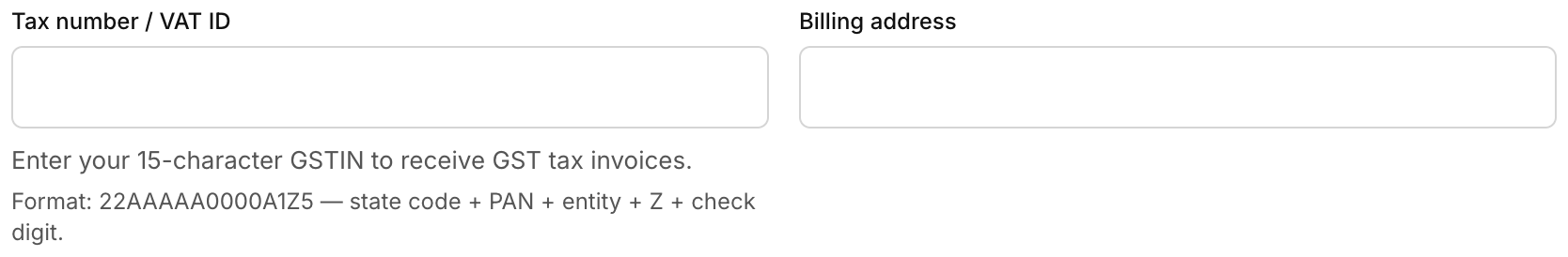 The Tax ID field on the AcelleMail contact page