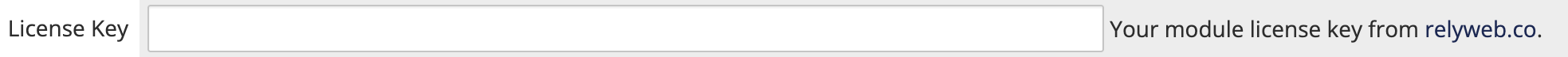 The License Key field in the PayGlocal gateway settings