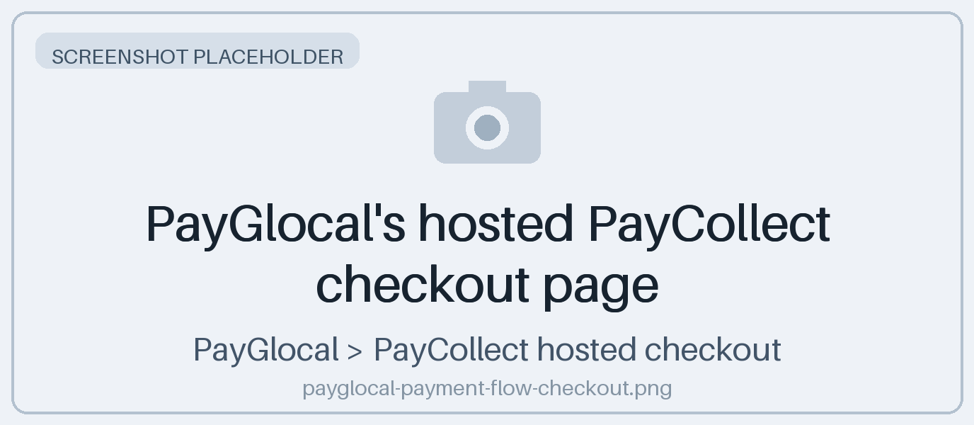 PayGlocal's hosted PayCollect checkout page
