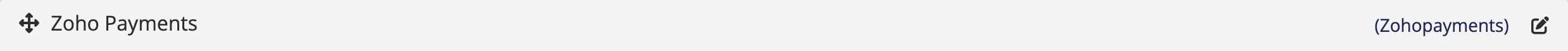 Zoho Payments in the WHMCS payment gateways list